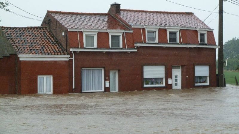 Inondations à Kortnaken (province du Brabant Flamand), le 23 juillet 2016. Crédit photo : Hugo Mathues