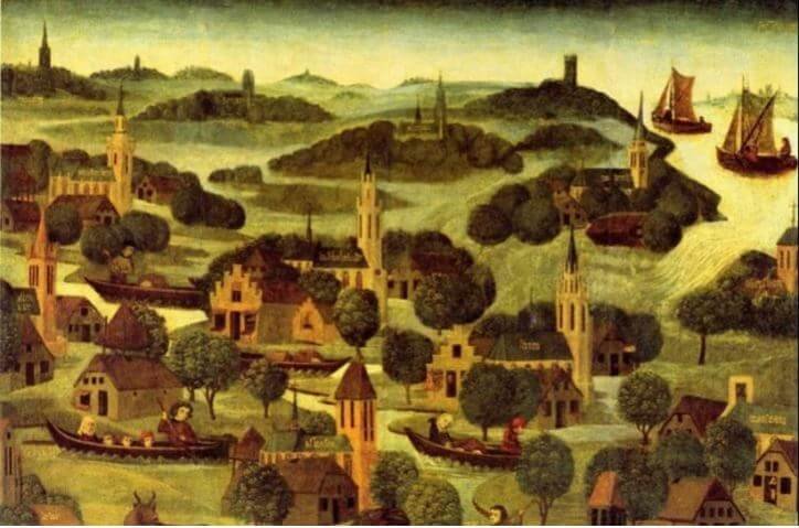 St. Elizabethvloed 1404, peintre inconnu.